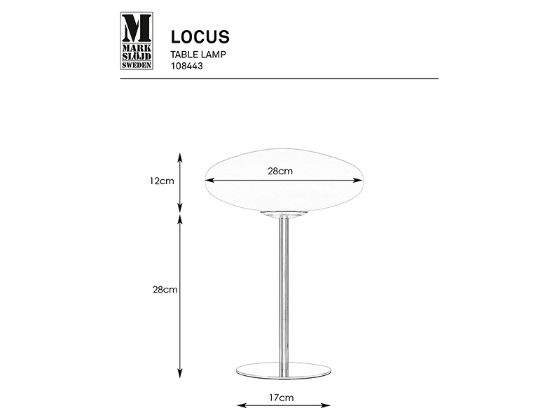Lampa stołowa Locus szklana złota