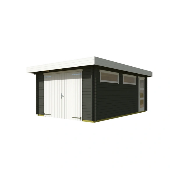 Blockgarage »Canberra«, BxT: 422,7 x 600 cm (Außenmaß), Holz