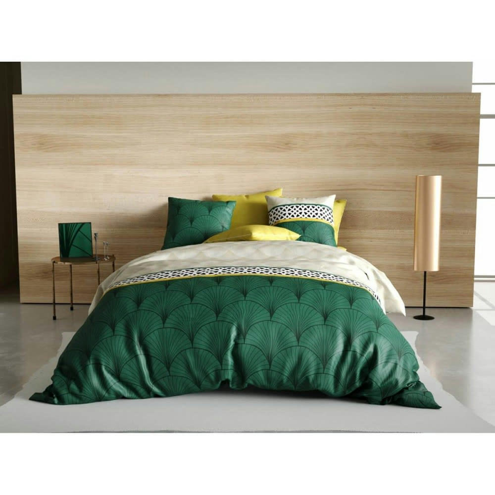 HOPE - Parure de couette 100% coton 57 fils imprimée 240x220 2 taies