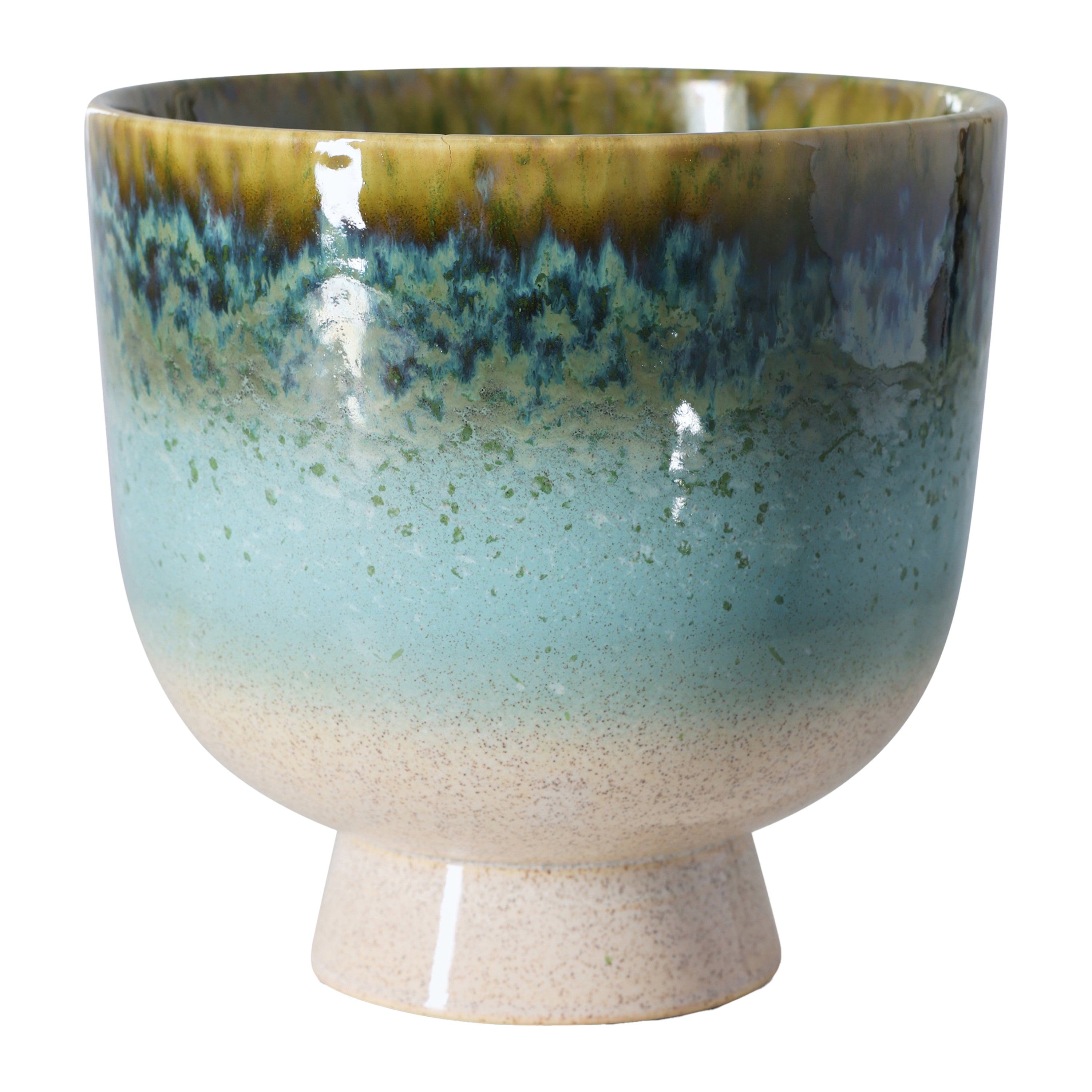 HKliving 70's Retro Bloempot - Ø 20,5 cm - Lagoon