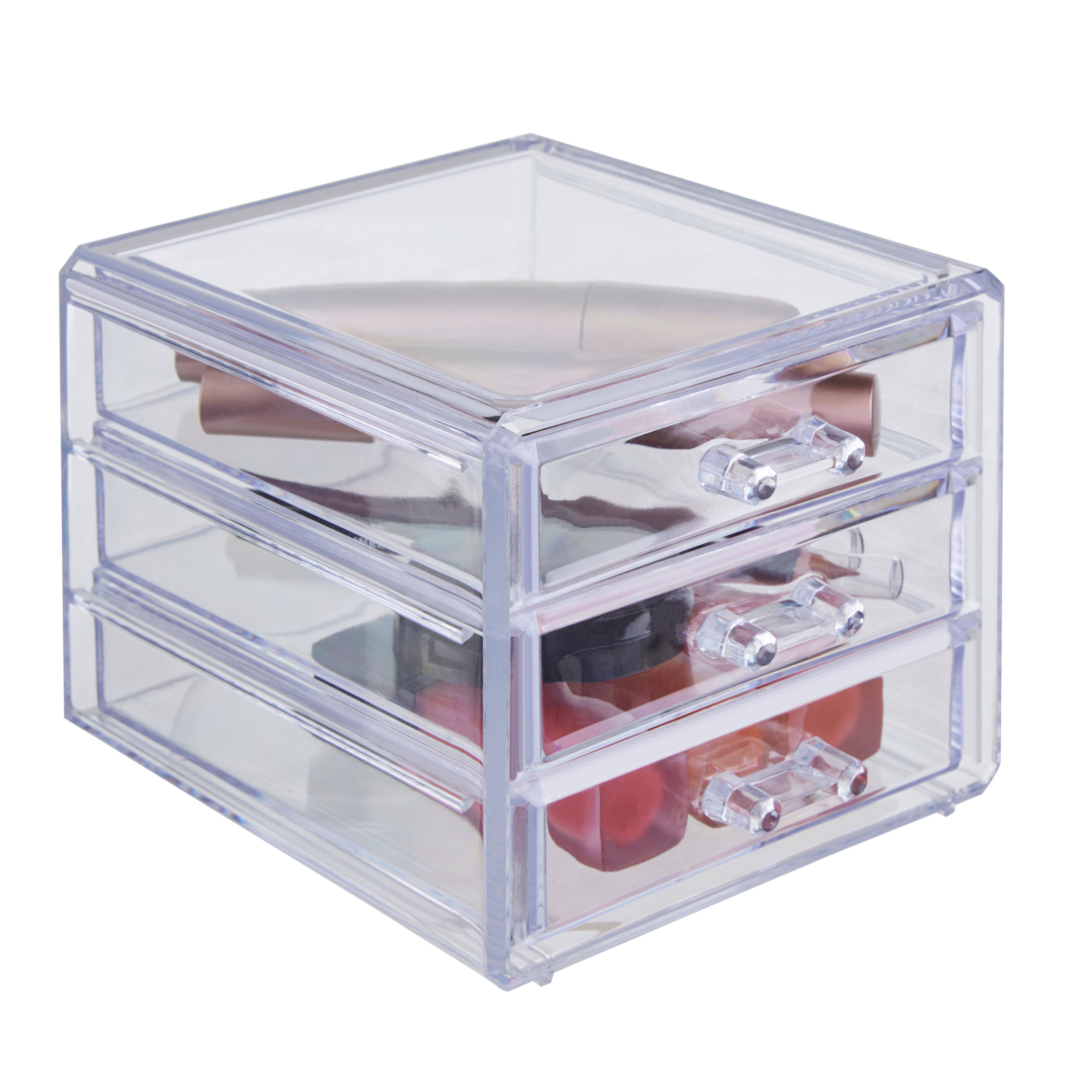Orsina Beauty 3 Drawer Cosmetics Organiser