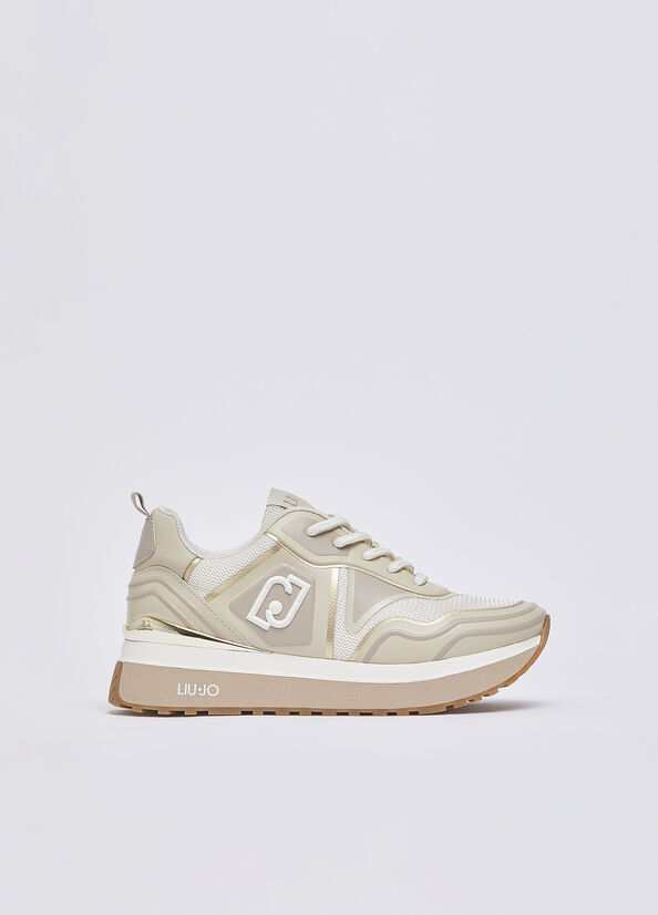 Sneakers in mesh stampato