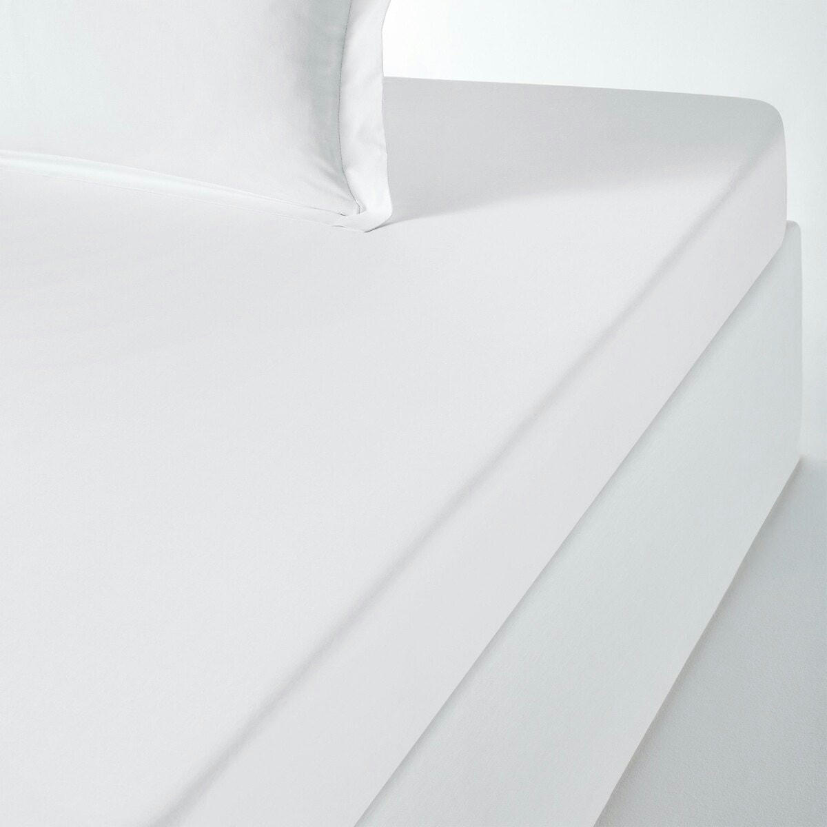 Drap housse uni coton bio, bonnet 30cm, Scenario