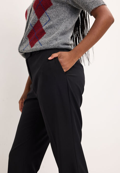 Womens Black Bi-Stretch Bootcut Trousers