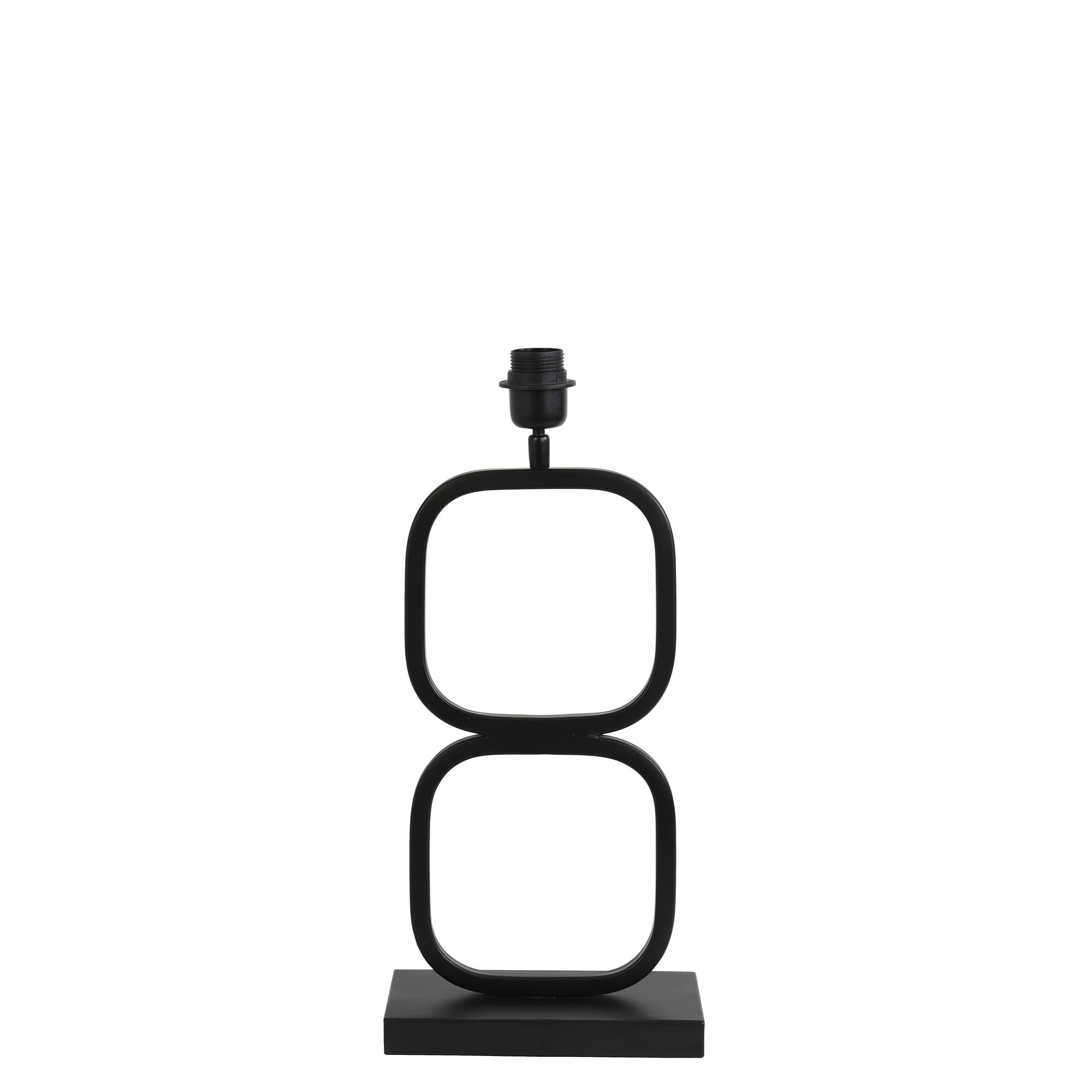 Light & Living lampvoet Lutika - zwart - 23x11.5x46cm