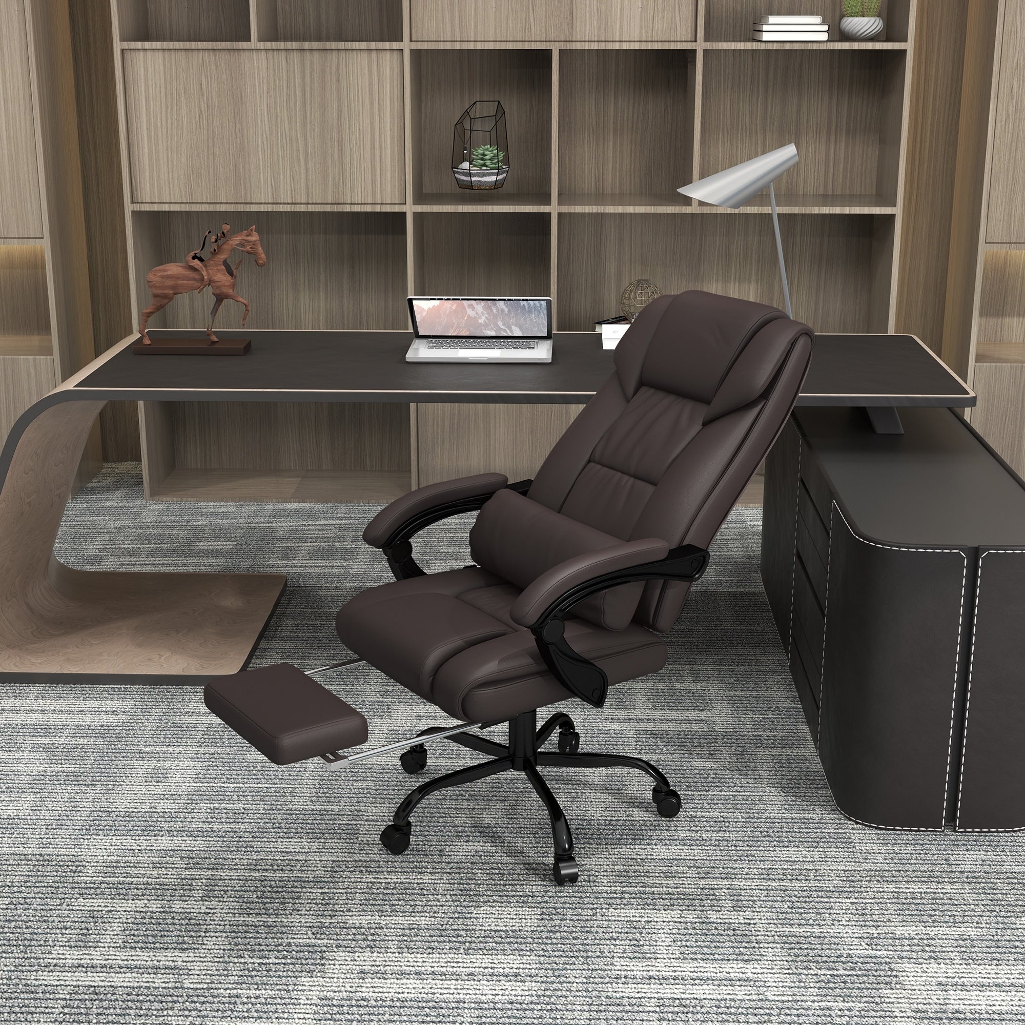 Comfortable Ergonomic Office Chair with Massage and Adjustable Features for Ultimate Relaxation and Productivity.