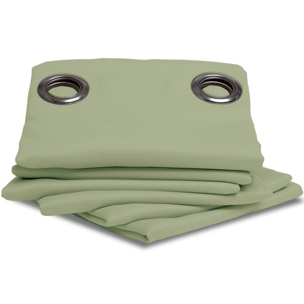 - Rideau occultant vert 140 x 260