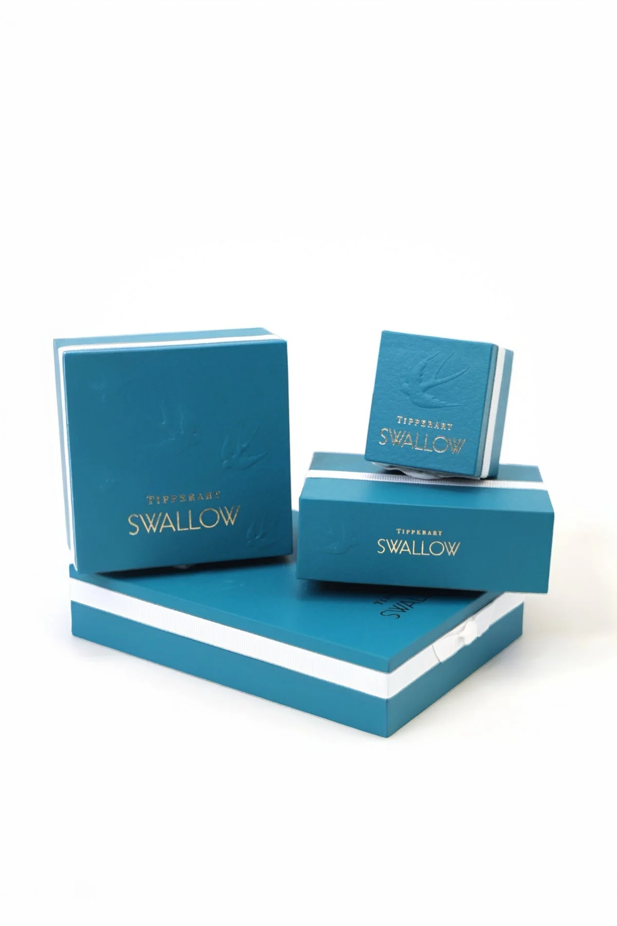 Rose Gold Swallow Stud Earrings