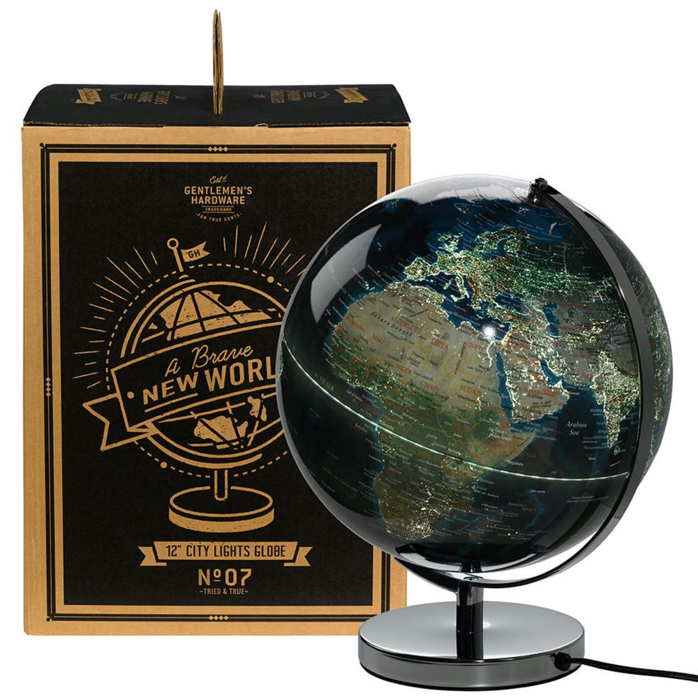 - Globe terrestre lumineux plastique multicolore