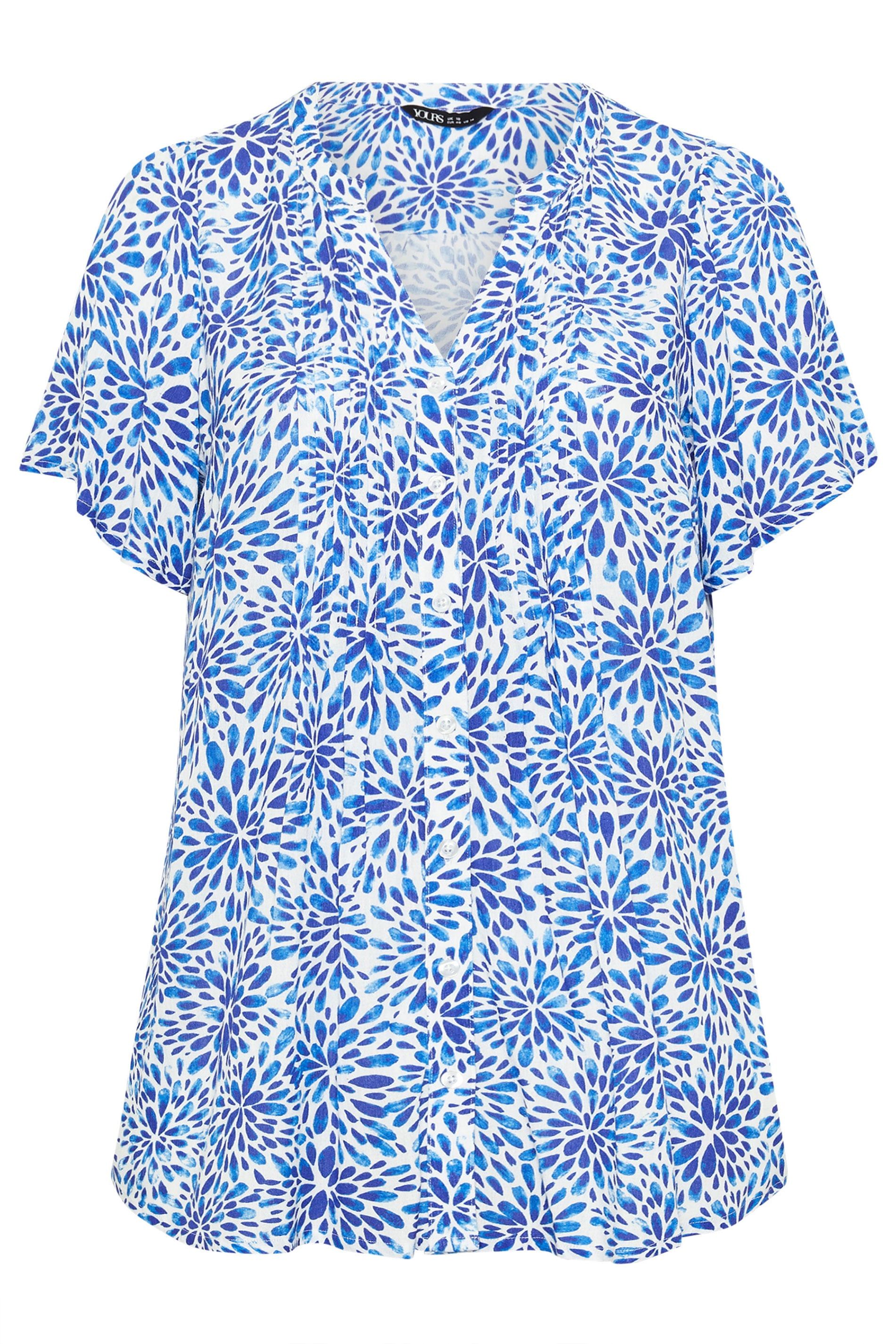 Yours Floral Pintuck Blouse