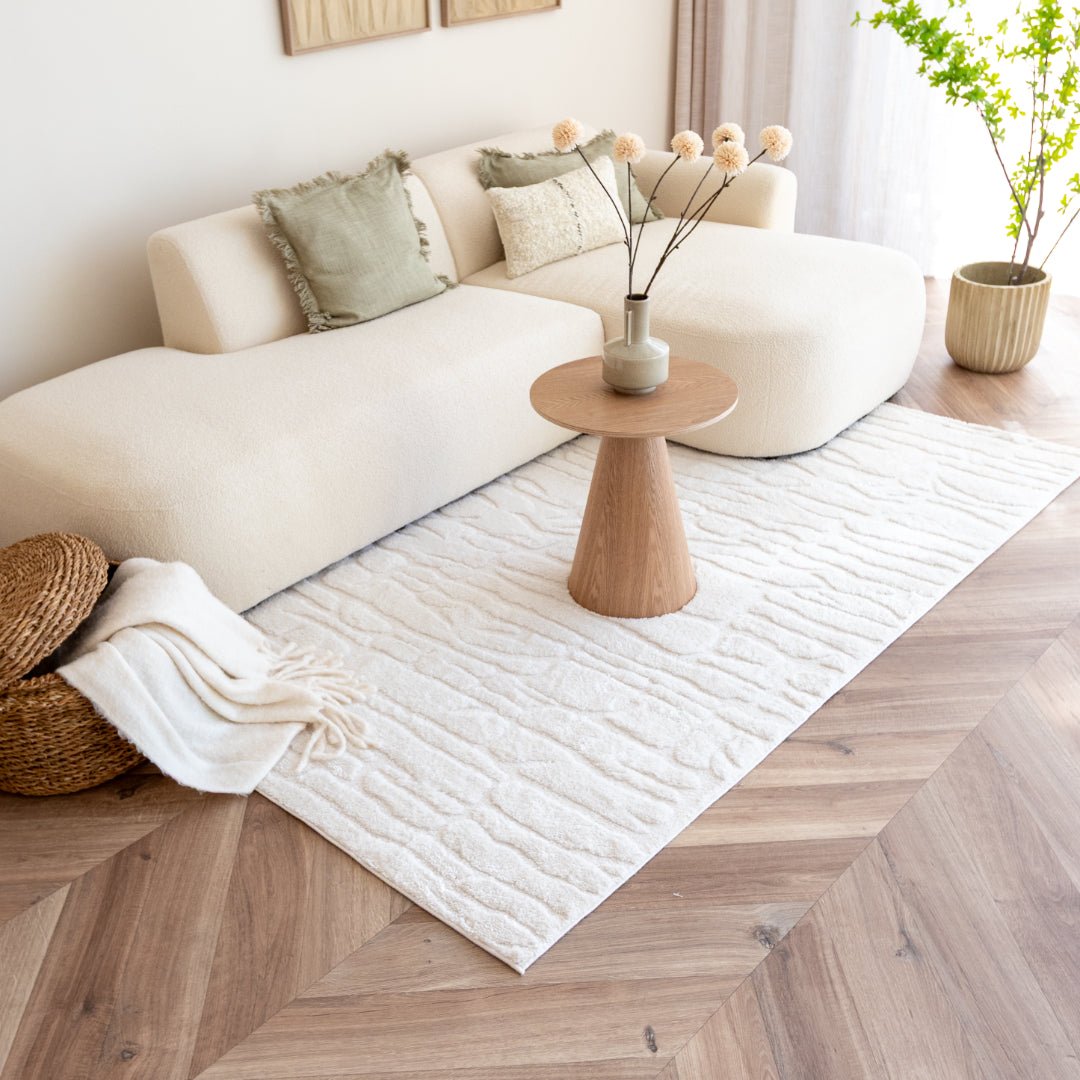 Interieur05 Scandinavisch vloerkleed Bjorn creme/wit