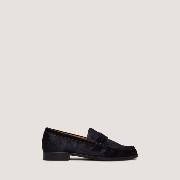 Mocassins à bouts rondsen poulain marron foncé | DELICE