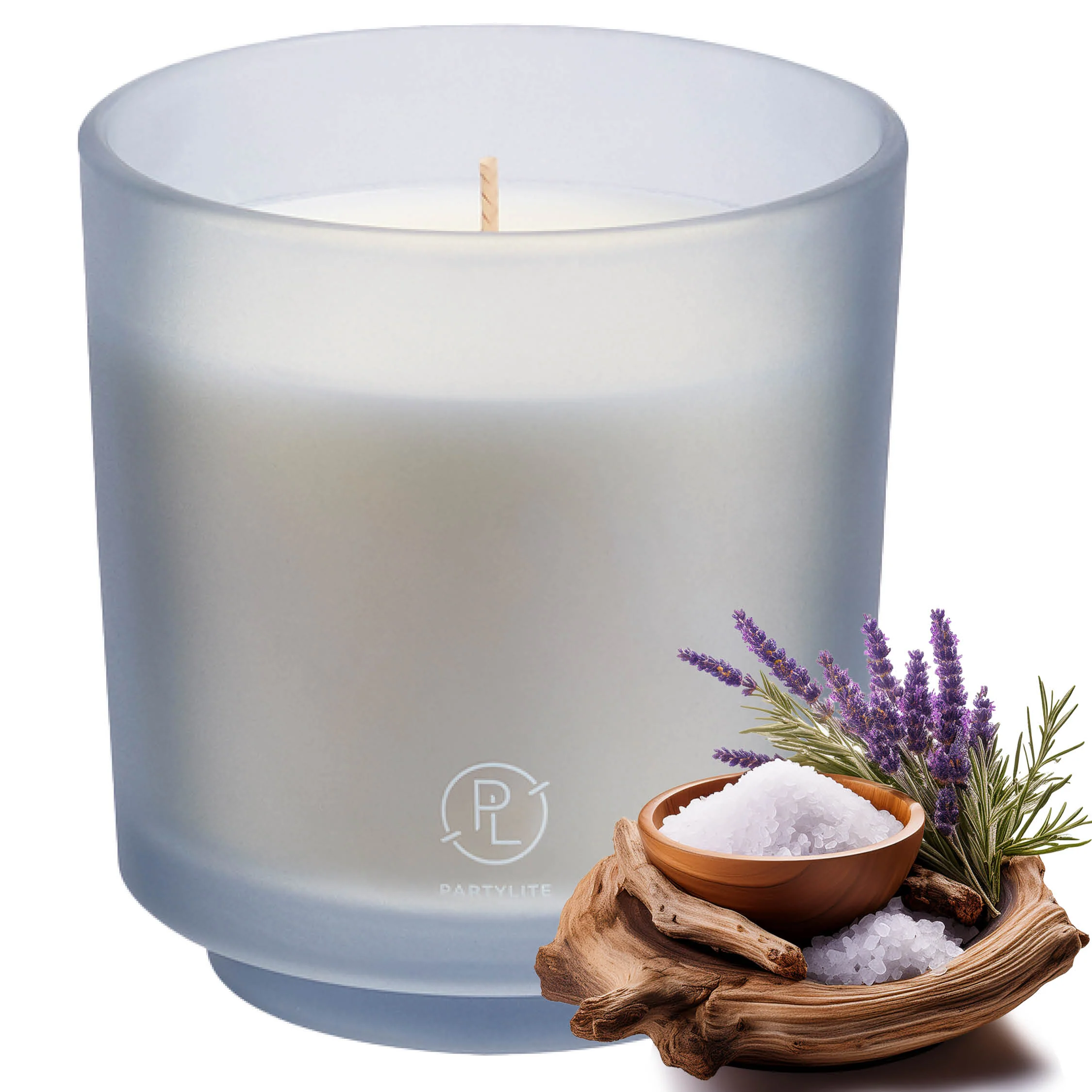 Refillable by PartyLite Ocean Lavender Jar Candle