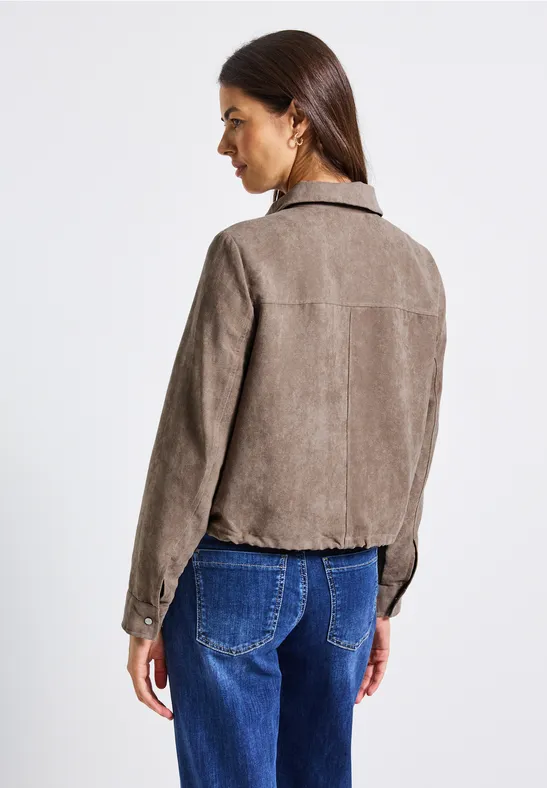 Cordjacke mit Zipper