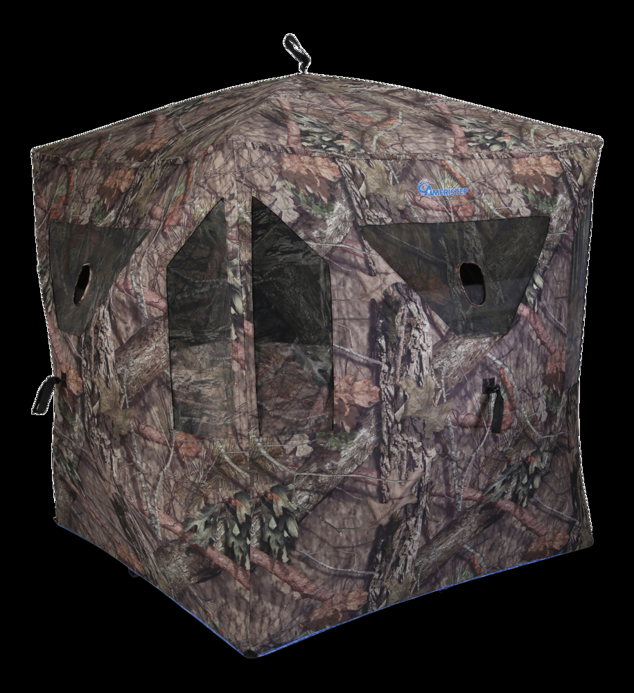 AmeristeP Element Portable 3-Person Hunting Blind Camouflage Tent, 75 x 75 x 67-in