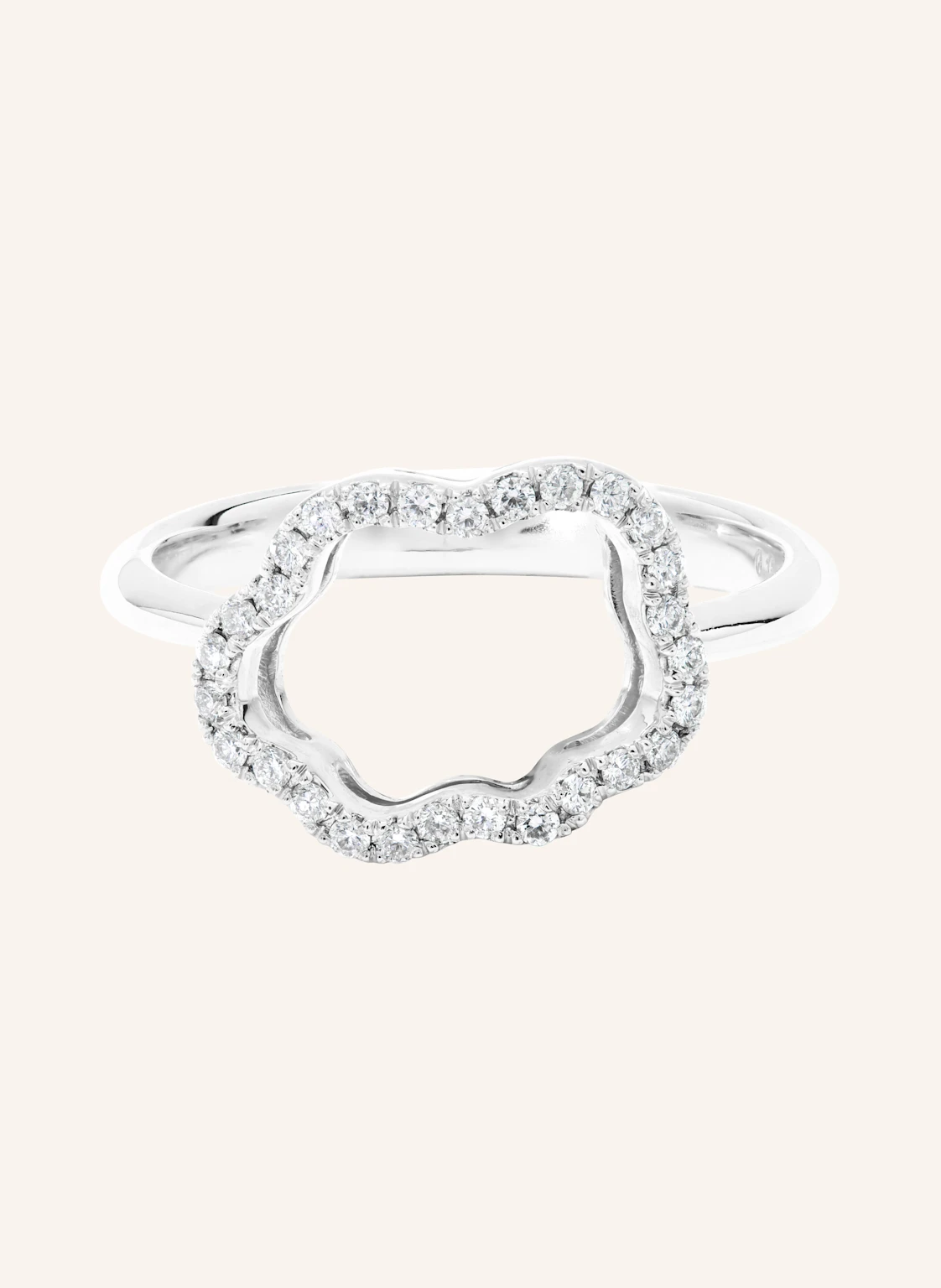 VIERI Ring WOLKE SILHOUETTE BRILLANTEN