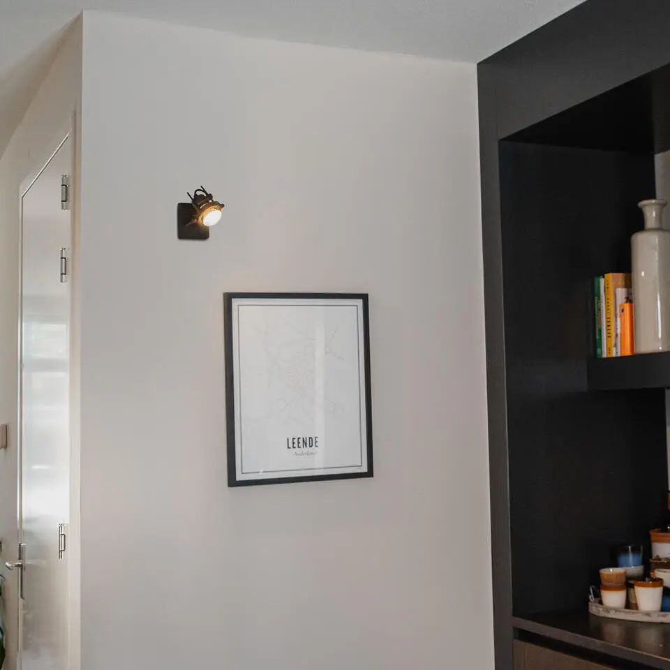 Qazqa verstelbare plafondspot suplux zwart gu10