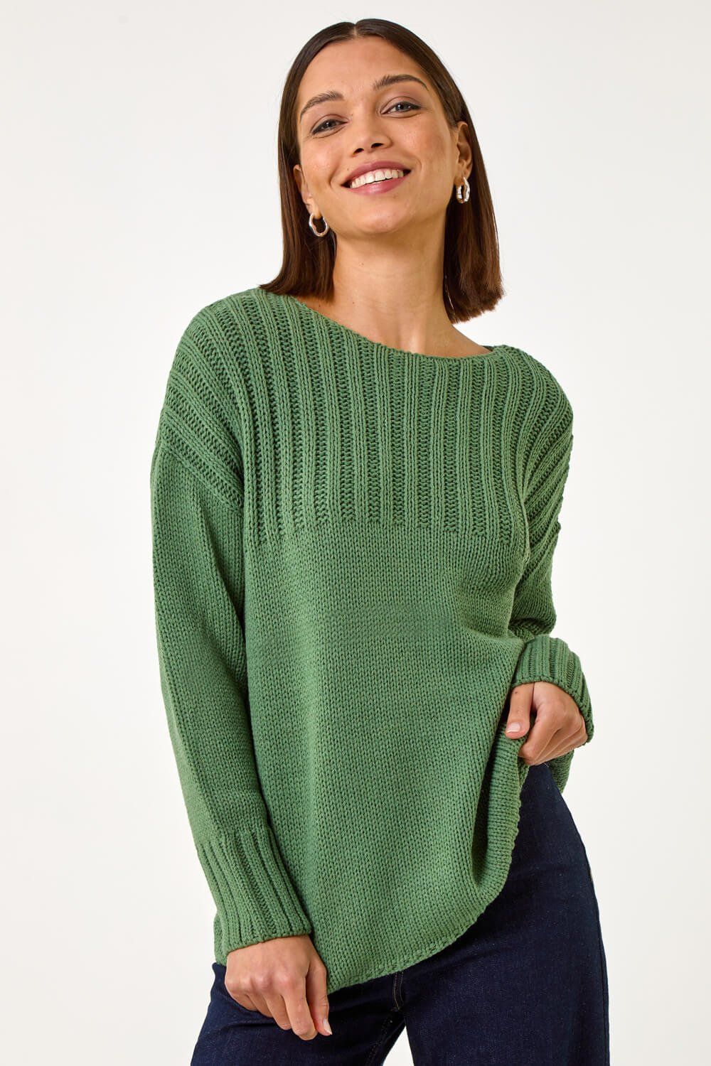 Roman Yoke Stitch Detail Jumper