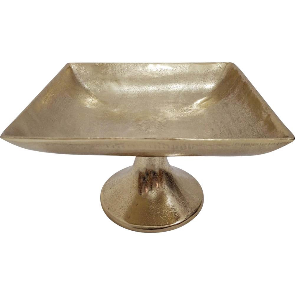 Lesli Living schaal Brush - goud - 24x24x13cm