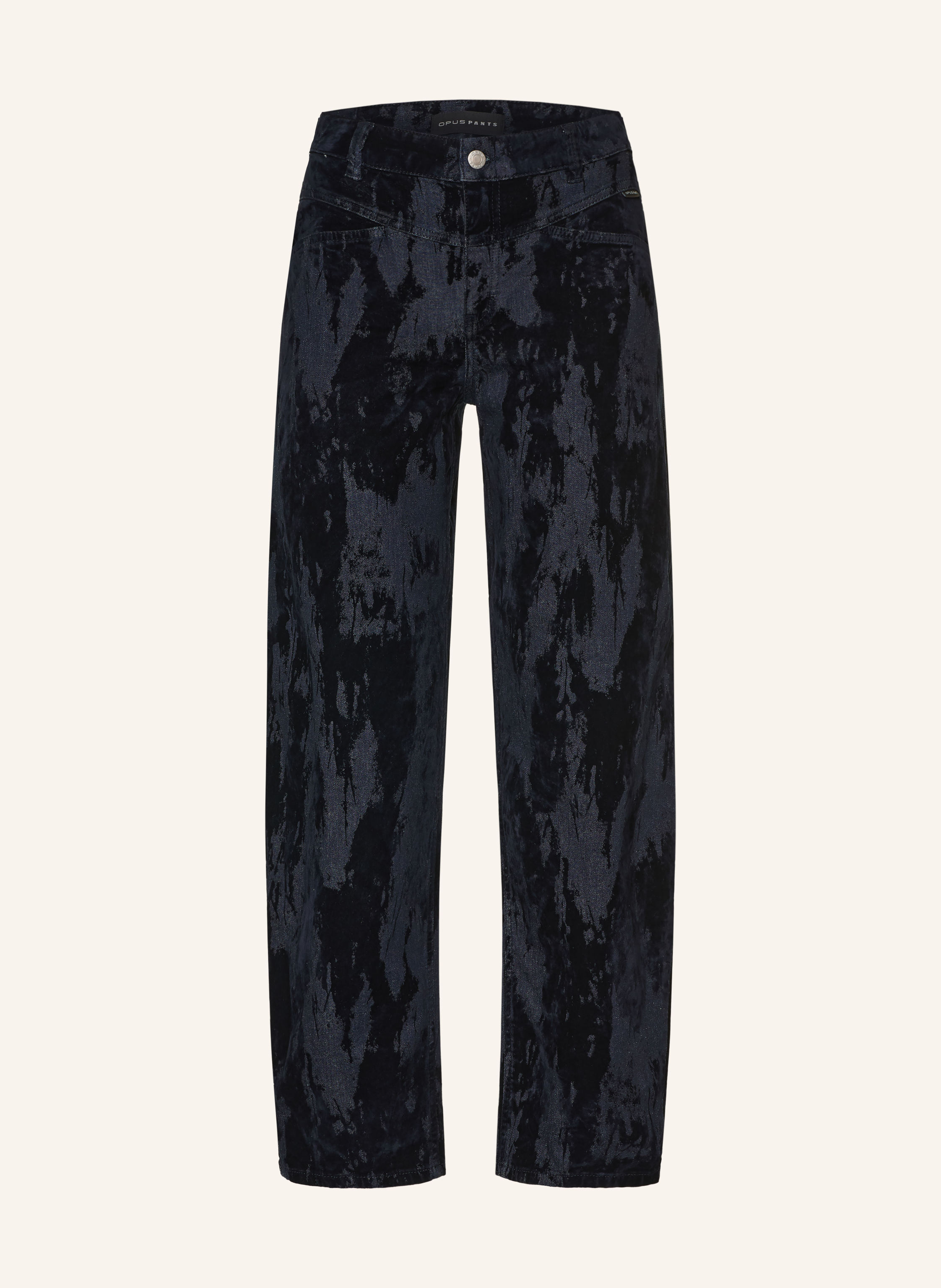 OPUS PANTS Barrel Jeans MARI COSMO mit Samt