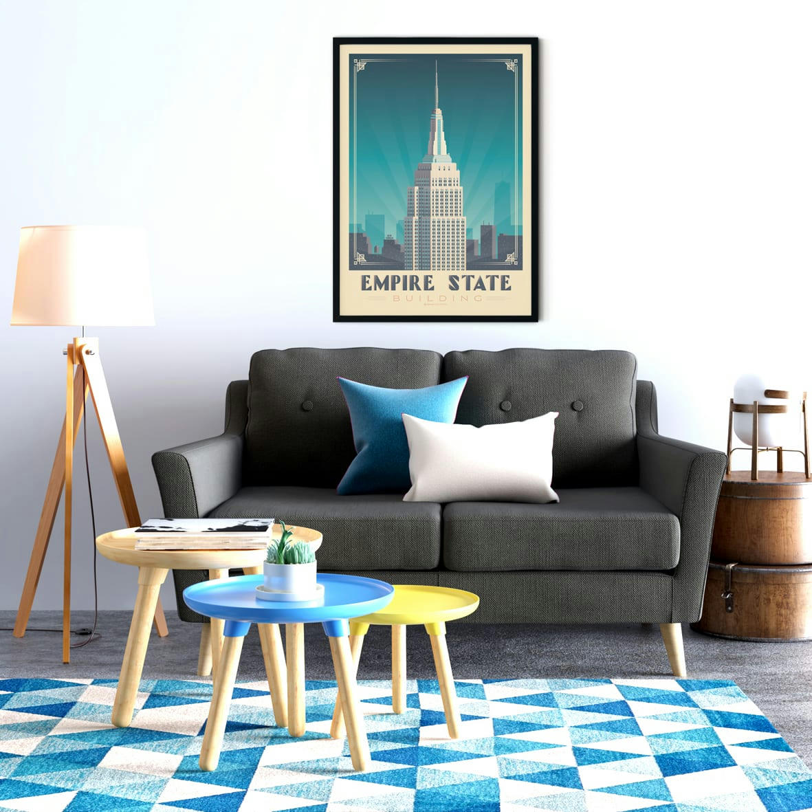 - Affiche New York Empire State  50x70 cm
