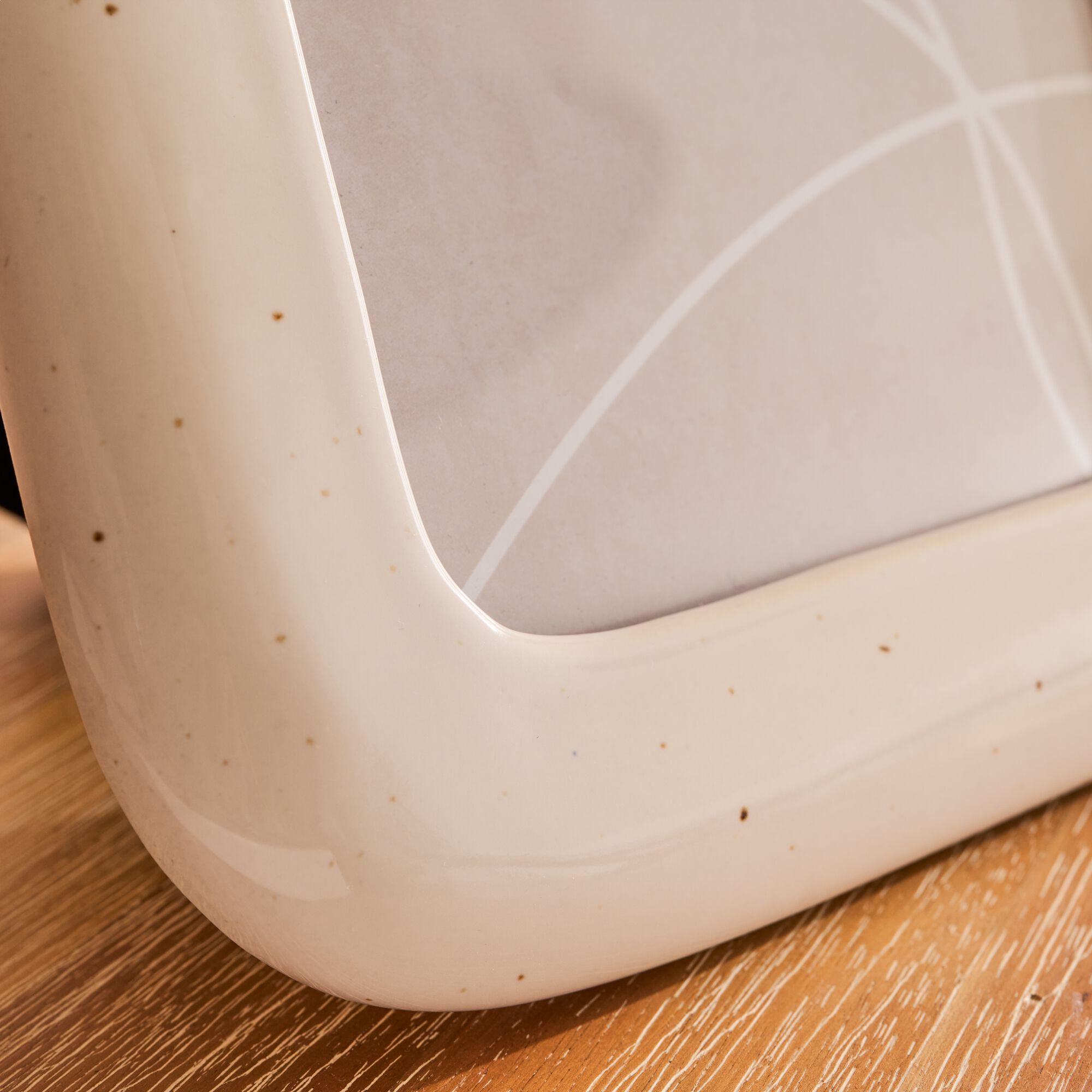 BERIS - Cadre photo en grès 20,5x25,5cm - blanc