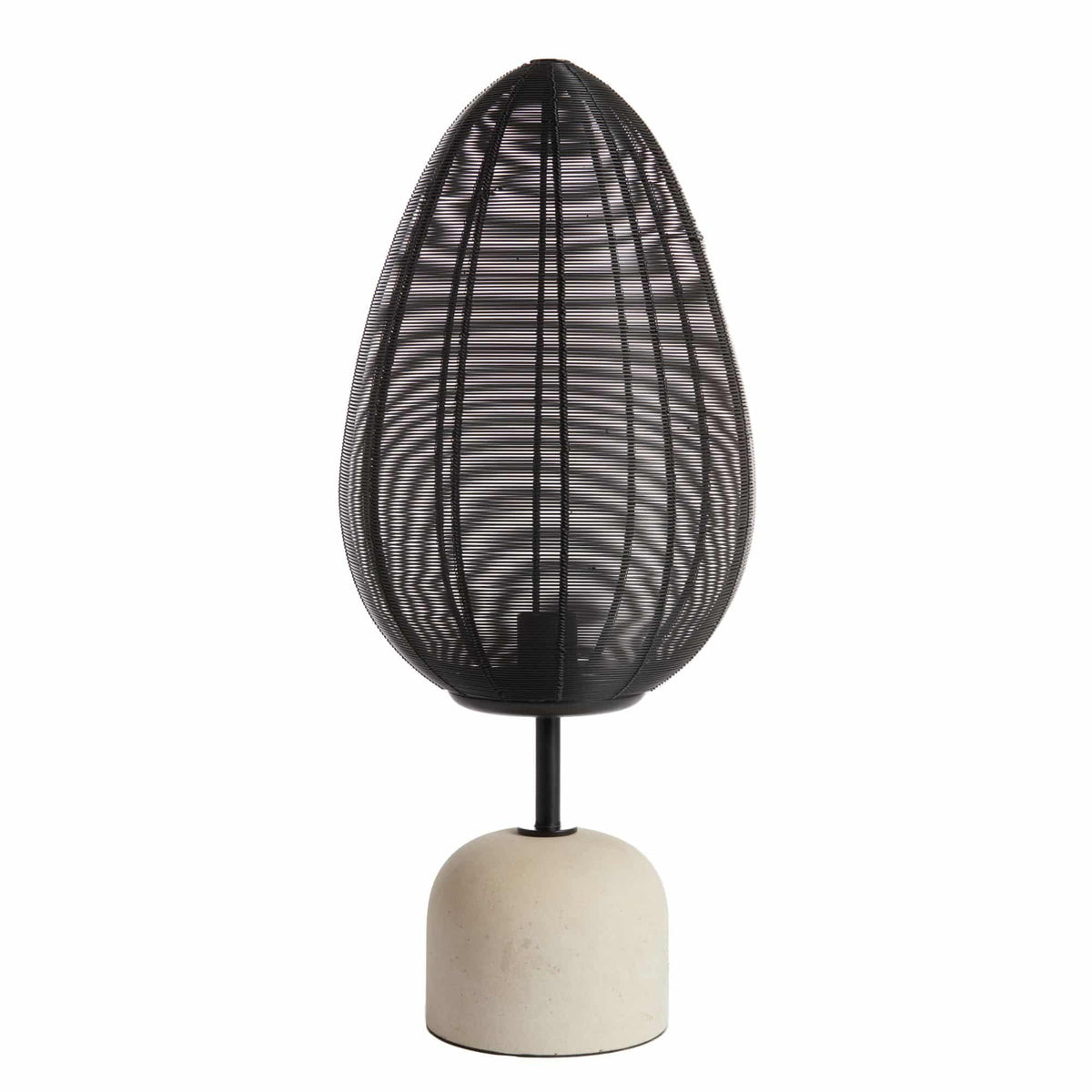 Light & Living tafellamp Joley - zwart - Ø26cm