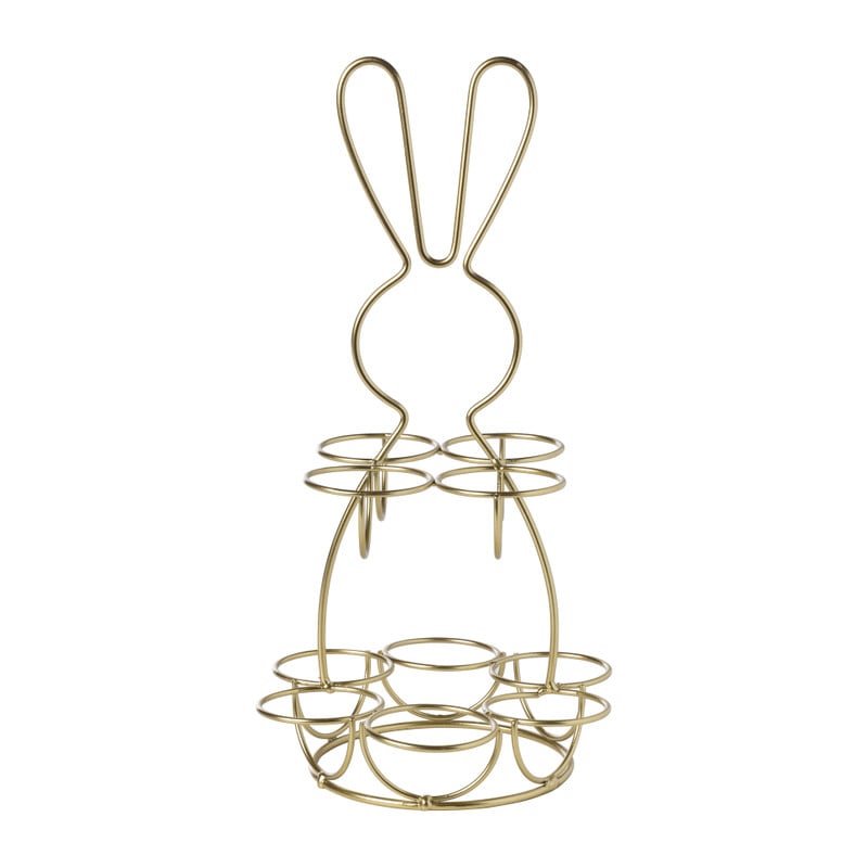 Eieren etagere haas - goudkleurig - &Oslash;17x31 cm