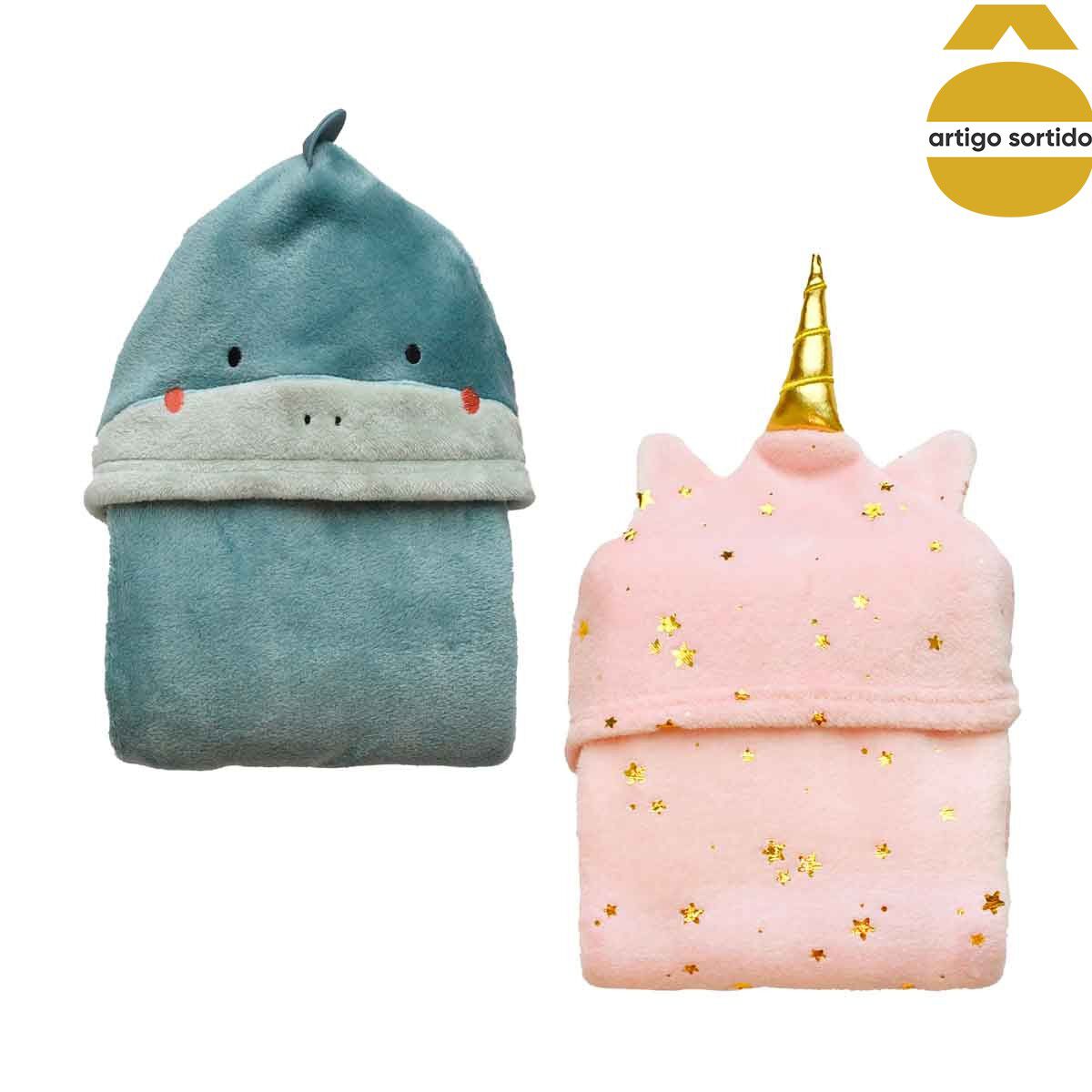 Manta com capuz 70x130cm