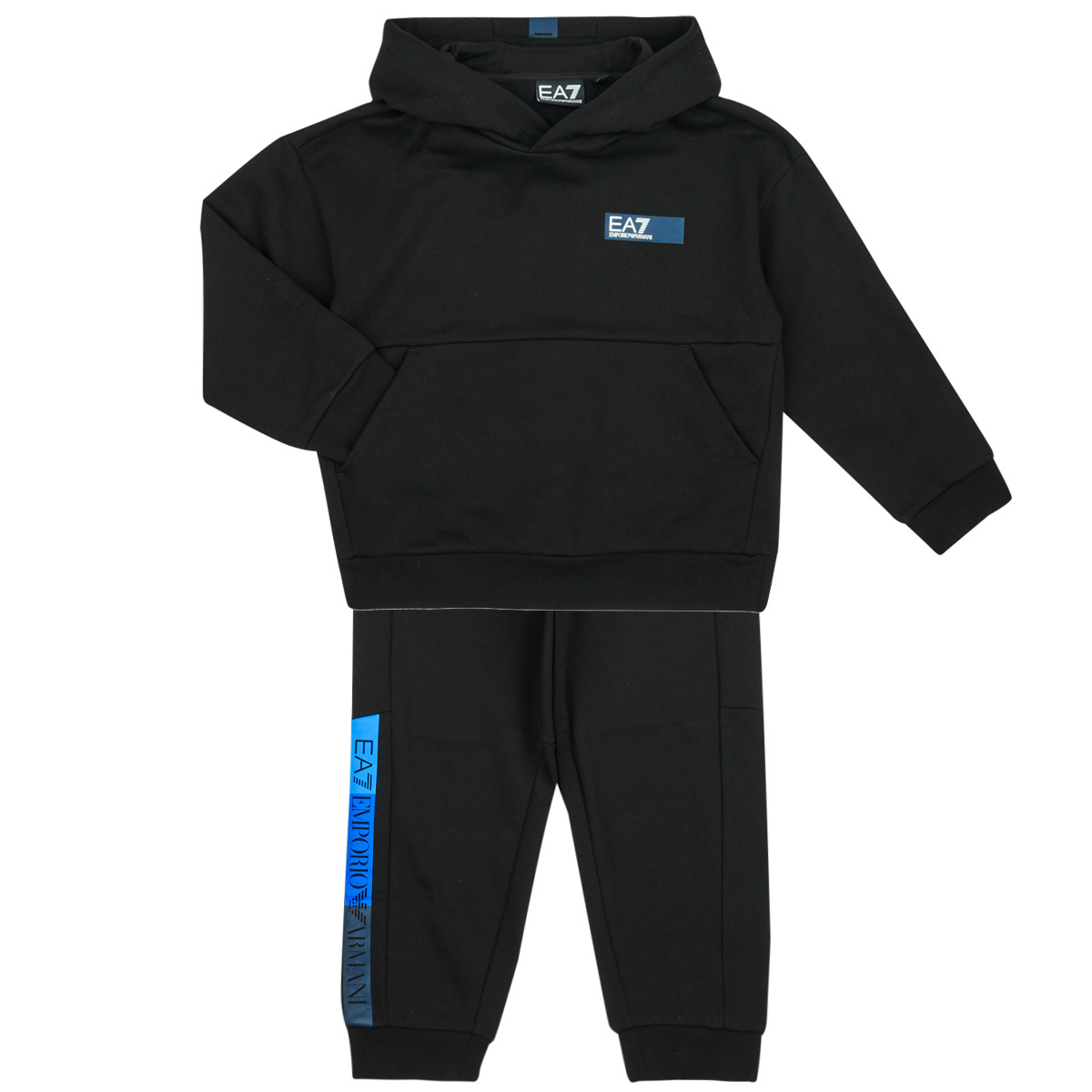 Emporio Armani EA7 - LOGO SERIES TRACKSUIT - Black / Blue