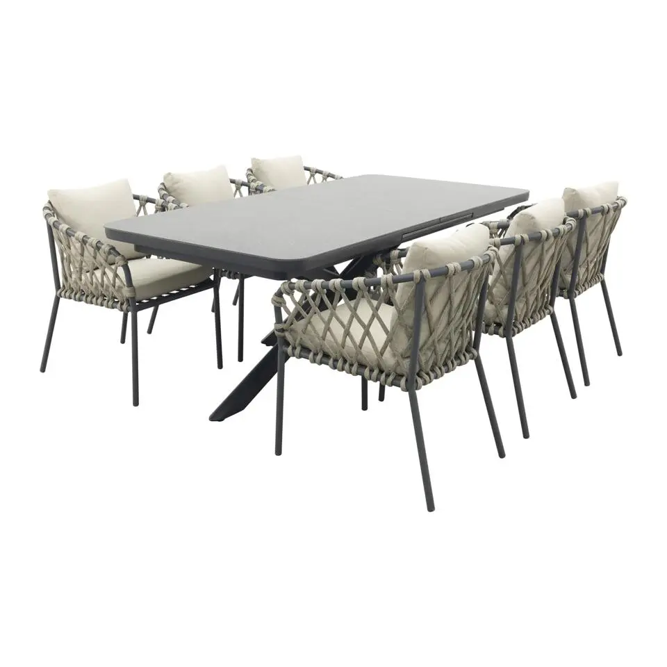 VDG Sara/Montreal tuinset met uitschuifbare tuintafel - 6 persoons