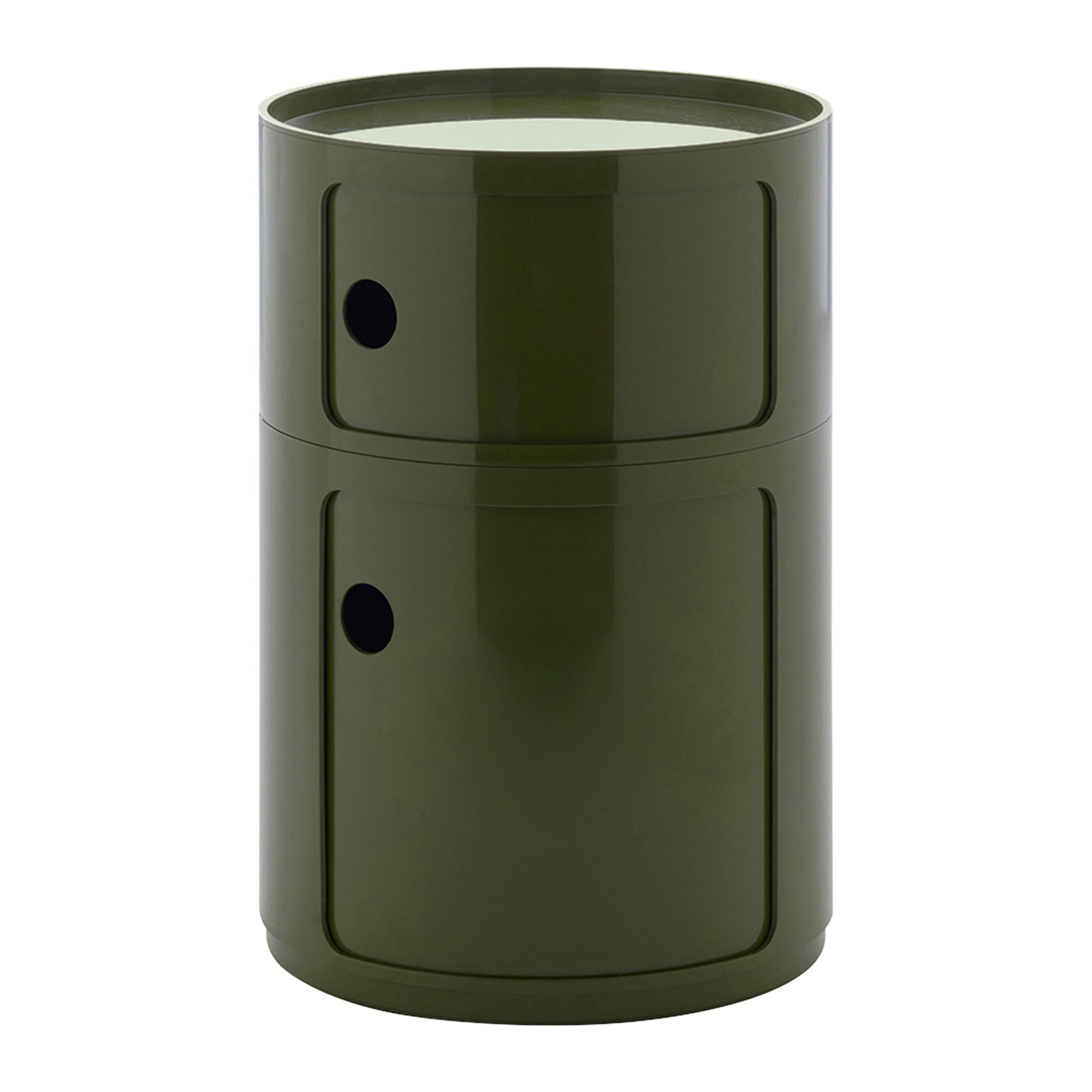 Kartell Componibili Kast Ø 42 cm - 2 Modules - Groen