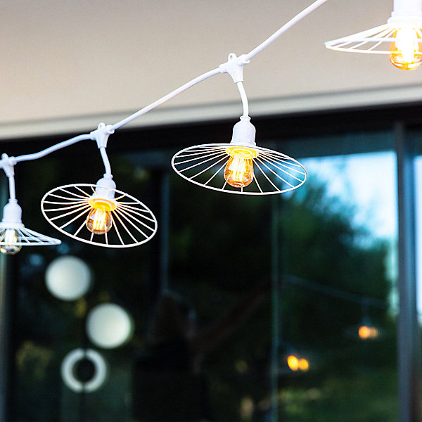 Guirlande connectable CHIC CAGE Blanc 10 ampoules E27 6M