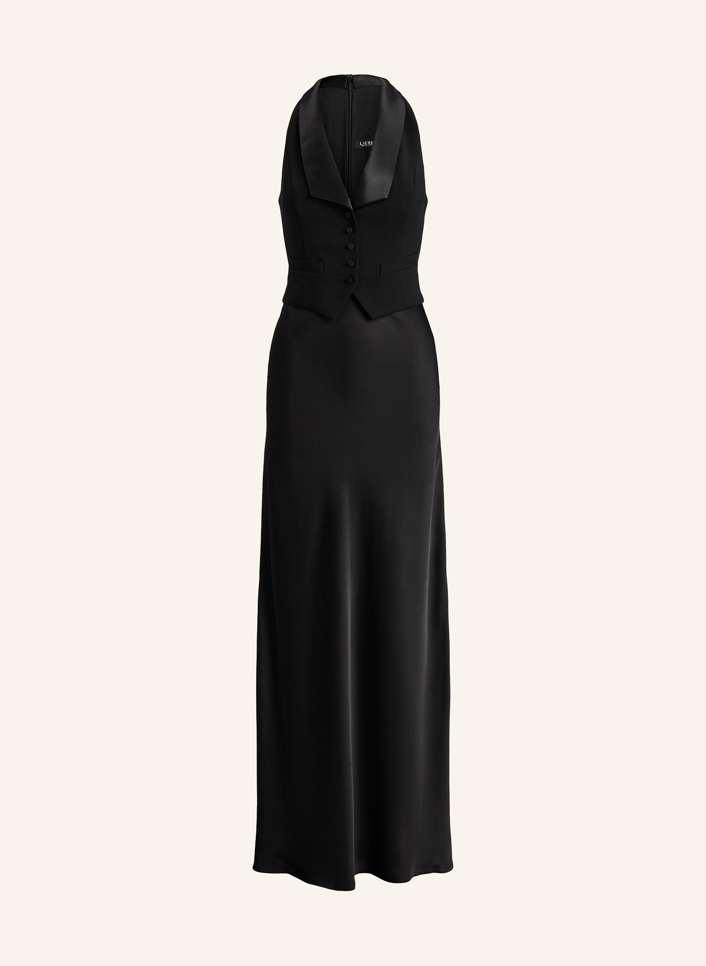 LAUREN RALPH LAUREN Abendkleid im Materialmix