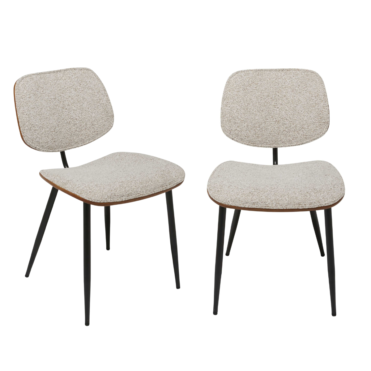 Signature - OLYMPIA Set van 2 stoelen - Beige - 46x76,5x45 cm