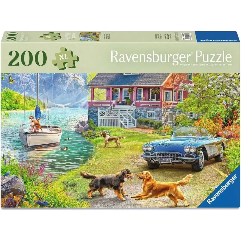 Puzzle 200-teilig Summer Lake House