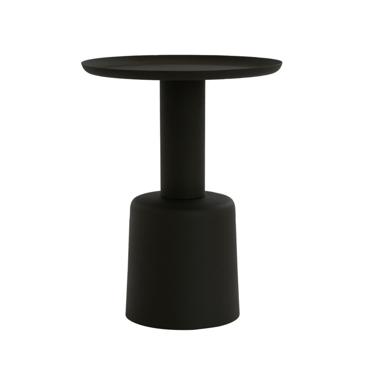 Light & Living bijzettafel Milaki - zwart - Ø39cm