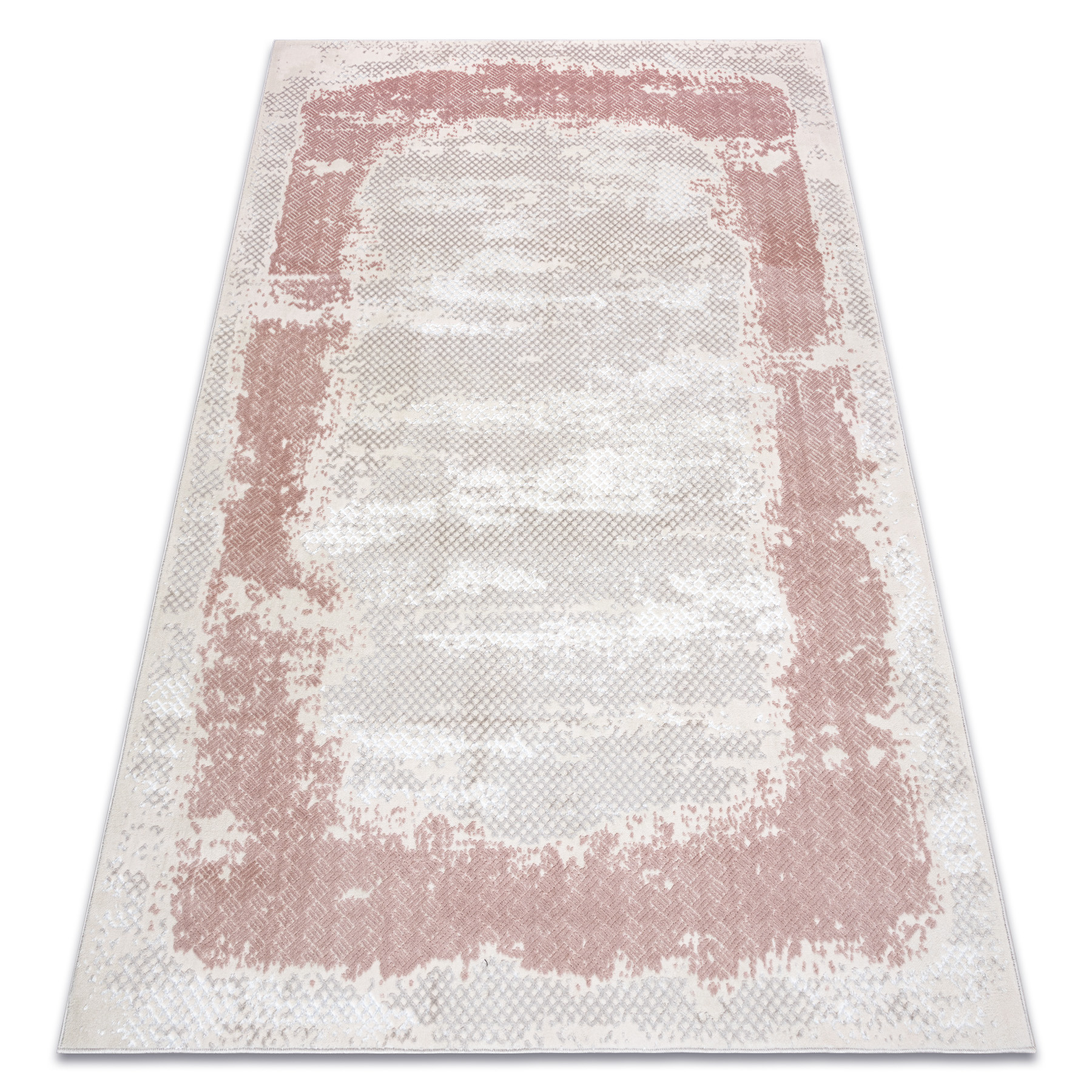 Dywan CORE A004 Ramka, Przecierany - Strukturalny, dwa poziomy 180x270 cm