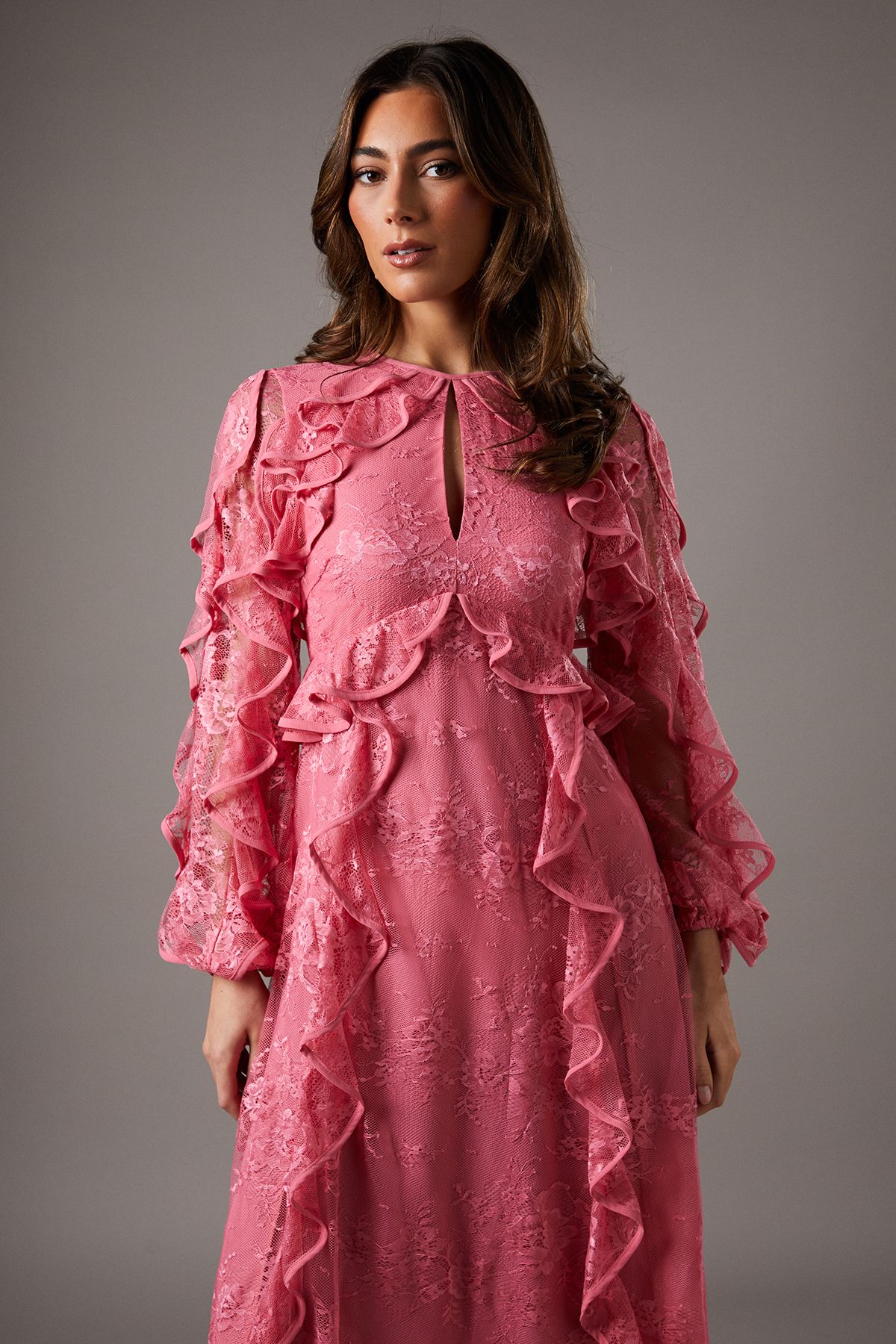 Coast Lace Ruffle Dress