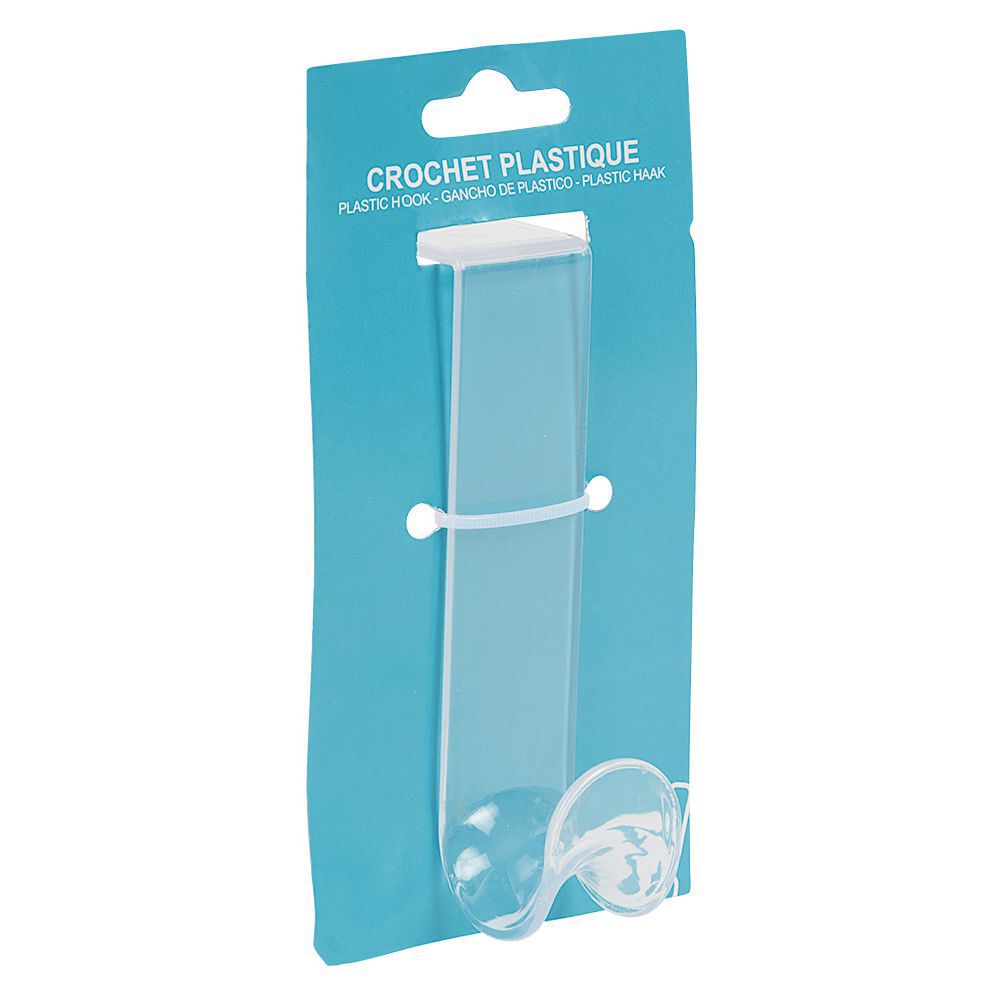 Crochet en plastique translucide