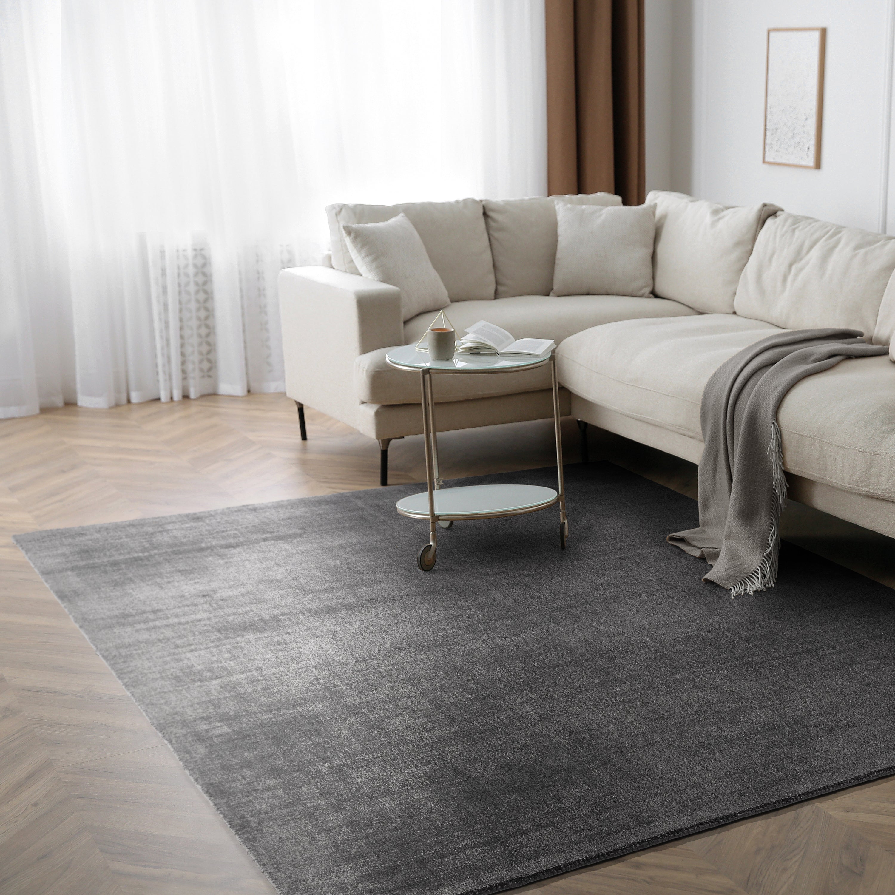 Acsento Corfu Vloerkleed 160 x 230 cm - Charcoal