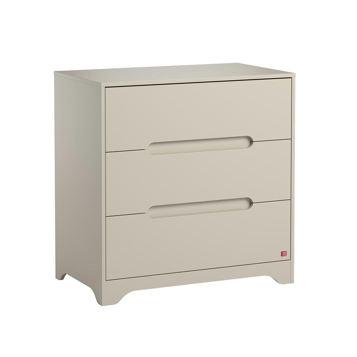 OVA - Commode 3 tiroirs beige