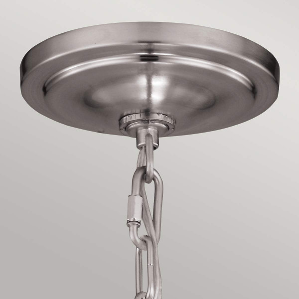 Lampa wisząca szczotkowana stal Hounslow 1xE27x60W Feiss