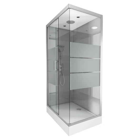 Komplettdusche »Grey River 2 Rectangle«, HxT: 215 x 80 cm
