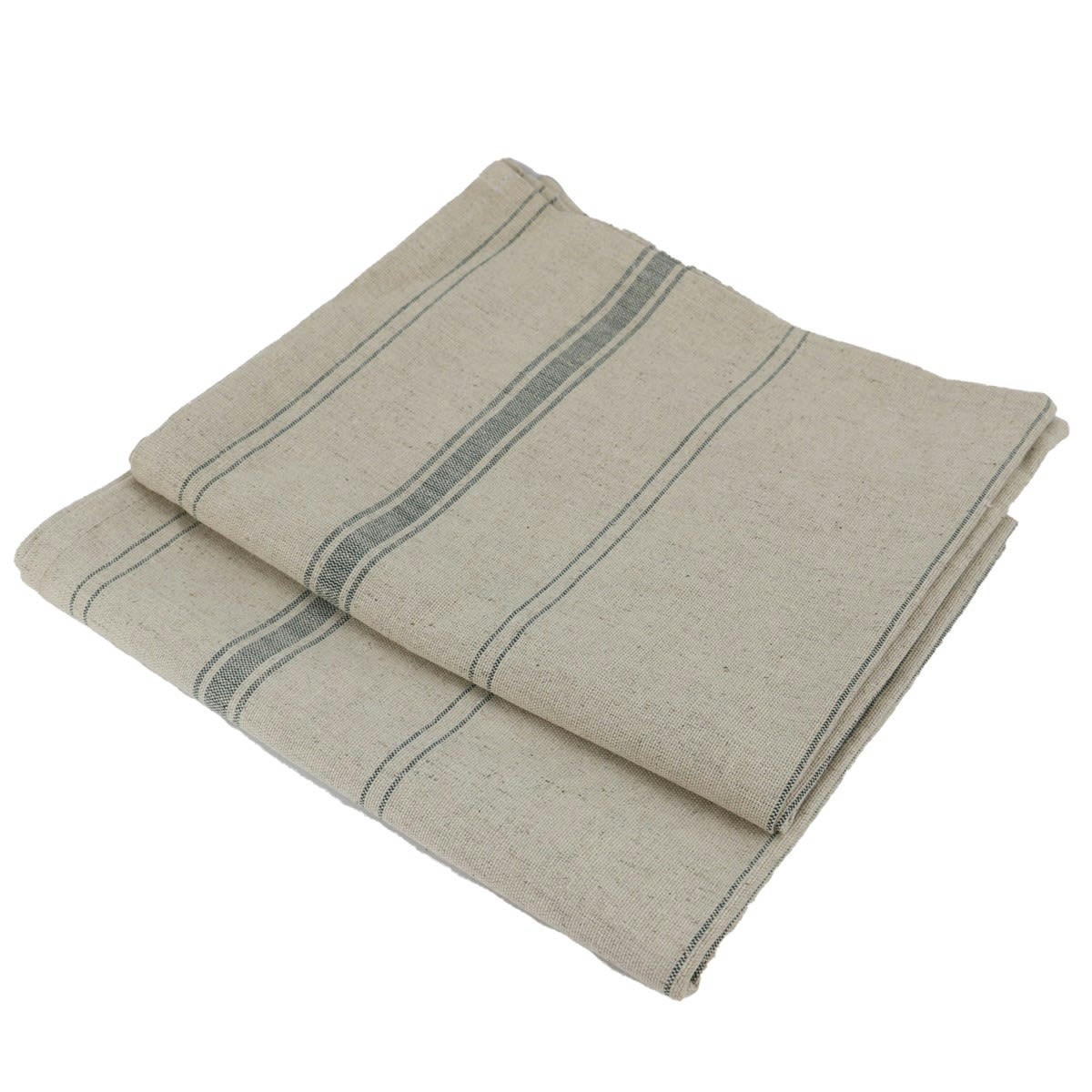 BRASSERIE - Lot de 2 torchons métis en Lin Vert