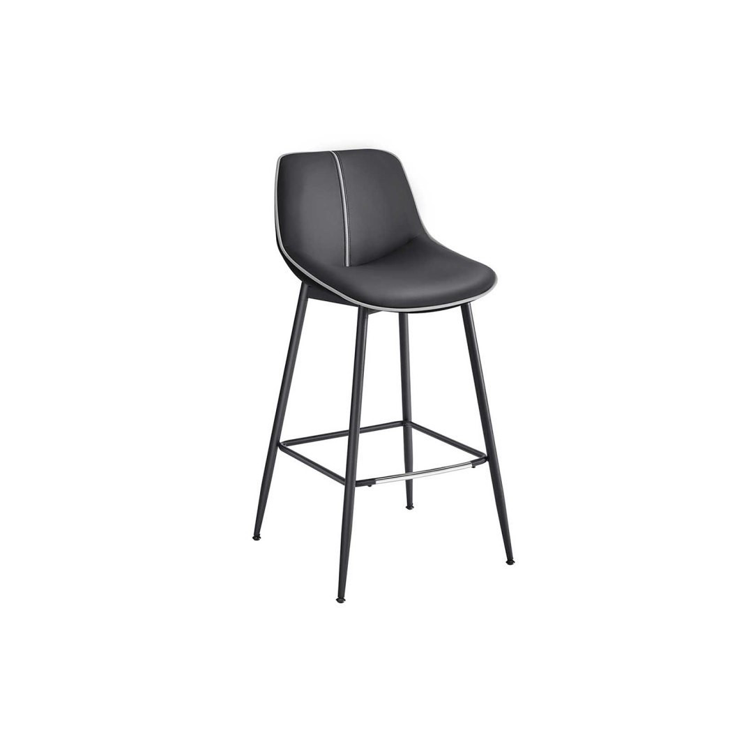 Nowoczesny Zestaw 2 Krzeseł Barowych Ergonomicznych