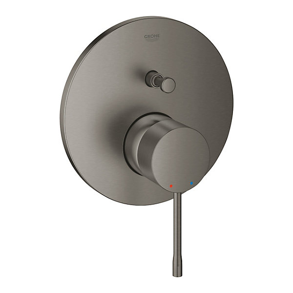 Grohe Essence mitigeur mécanique 2 sorties avec inverseur, finition Hard Graphite Brossé (24058AL1)