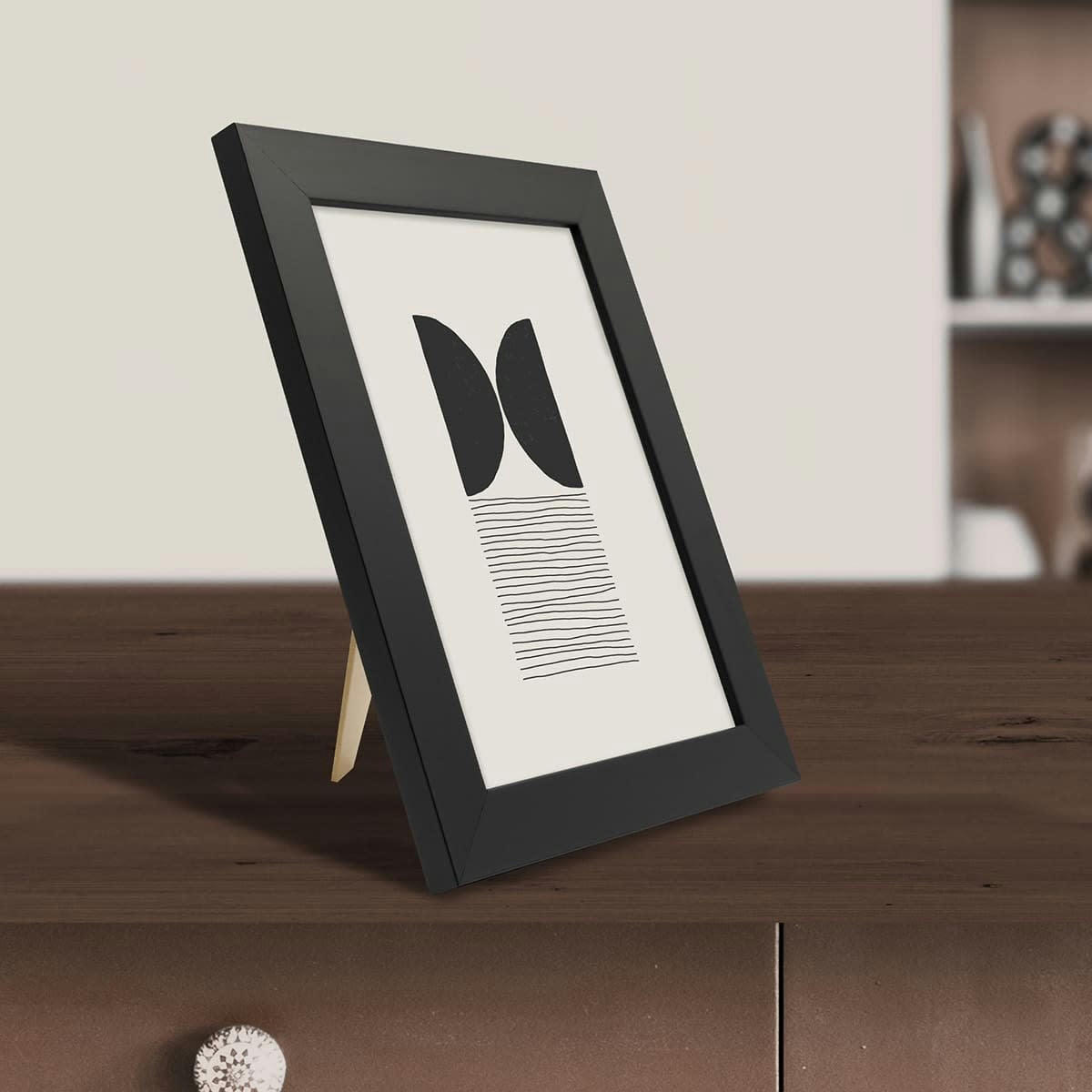 ETERNEL - Cadre photo design noir 15x20 cm bois reconstitué fsc