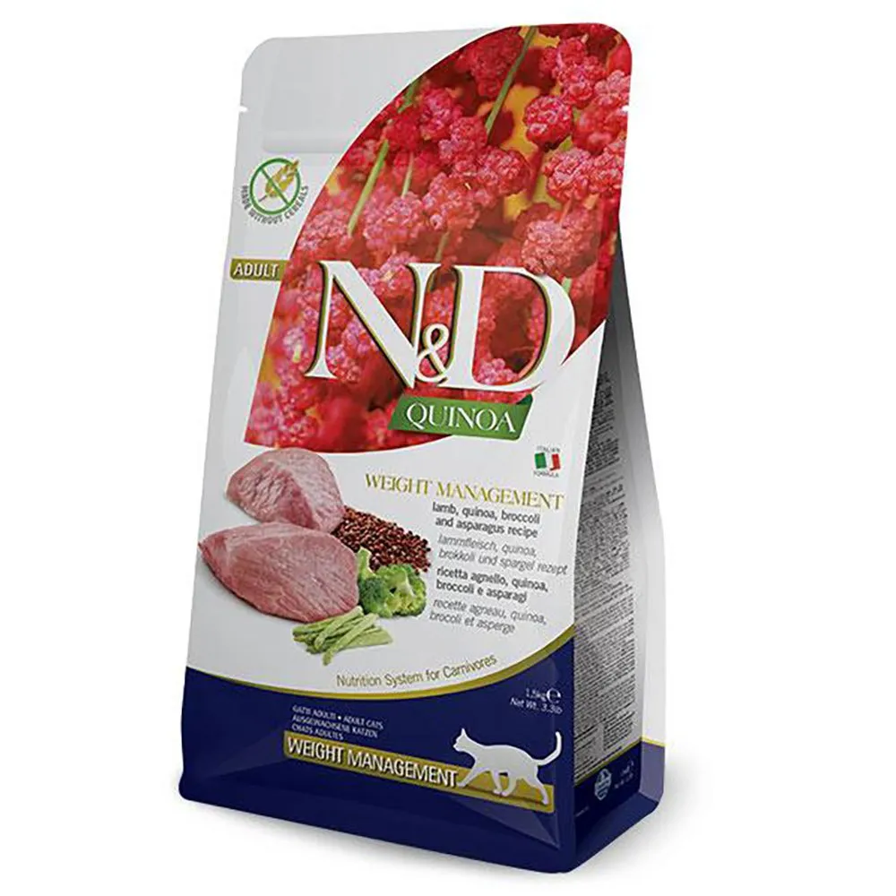 Farmina Quinoa Weight Management Lamb Cat Food 5kg