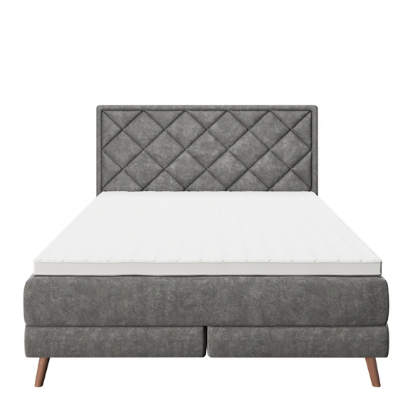 Boxspringbett »AUDREY«, BxHxL: 150 x 118 x 210 cm, Holz/Metall/Kunststoff